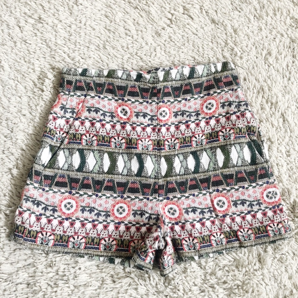 Zara embroidered shorts